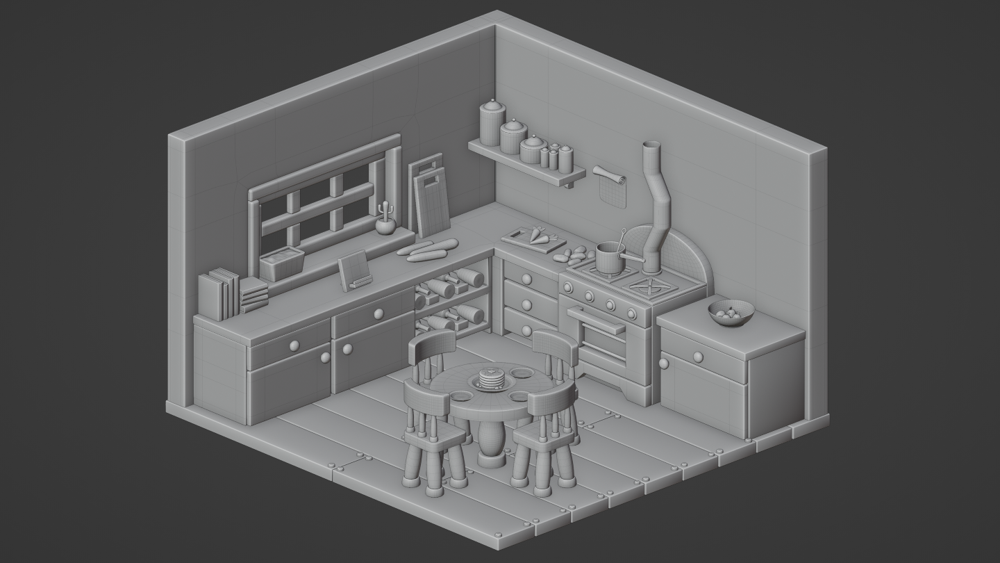 High Poly Kitchen